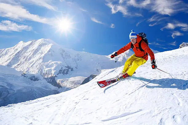 Skiing and Snowboarding in the Alps
