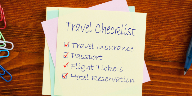 First time international travel checklist